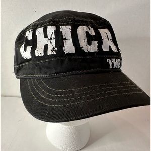 Robin Ruth The City of Chicago Military Style Cap  Adjustable Strapback Cotton